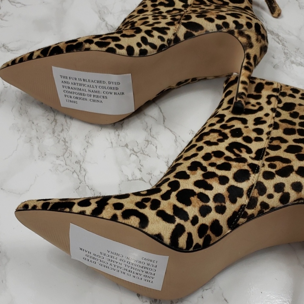 Steve Madden Leopard Cow Hair Ankle Bootie - Picture 5 of 5